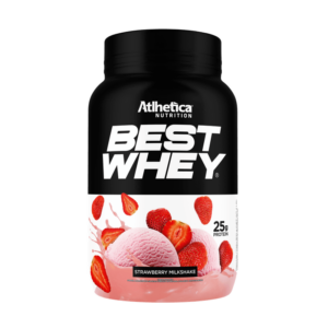 atlhetica best whey strawberry milkshake