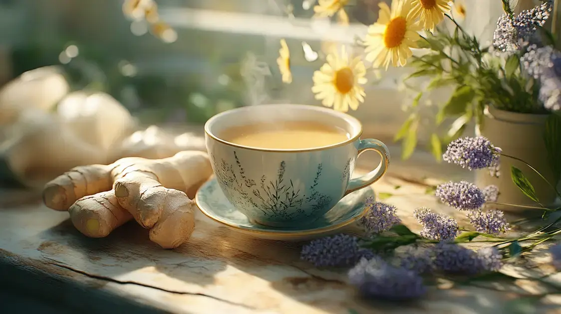 Chá de Gengibre: Um Forte Aliado Contra a Inflamação