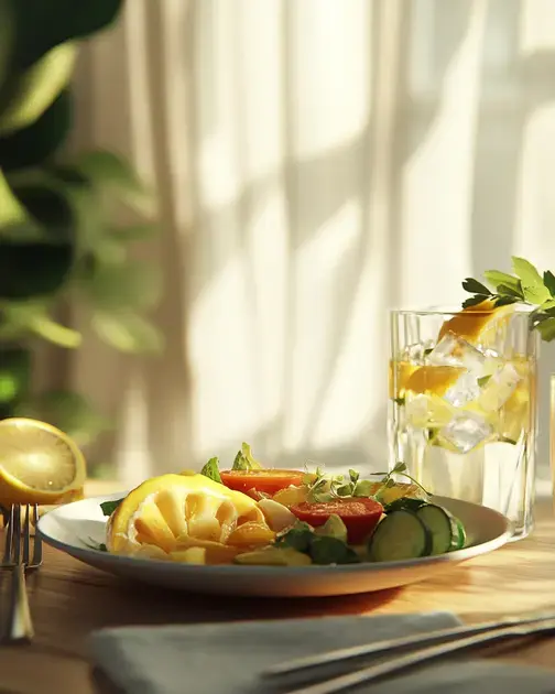 Erro 2: Consumir Água com Limão Antes das Refeições