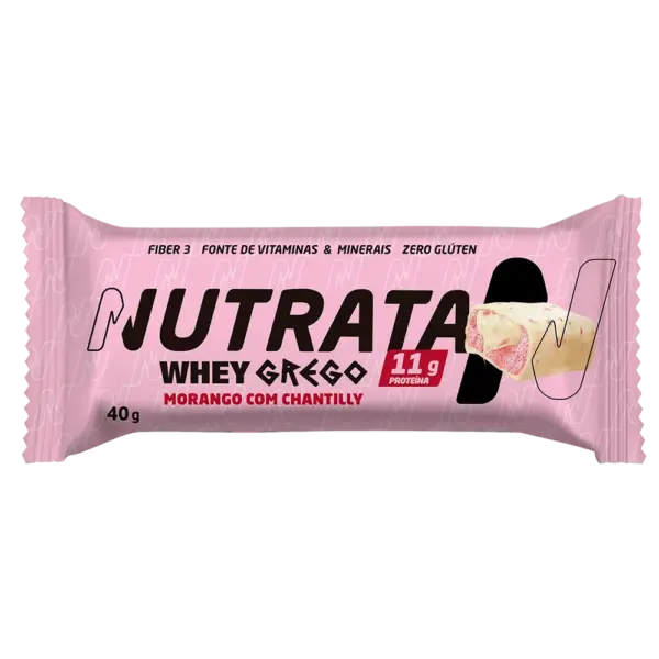nutrata whey grego morango com chantily 40g