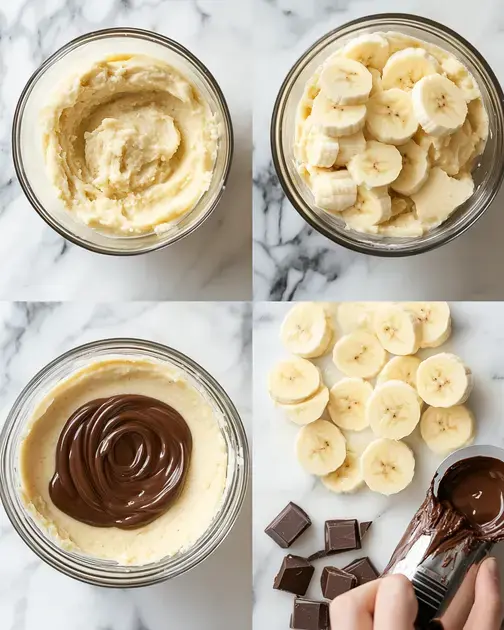 Passo a Passo da Preparação do Pudim de Banana