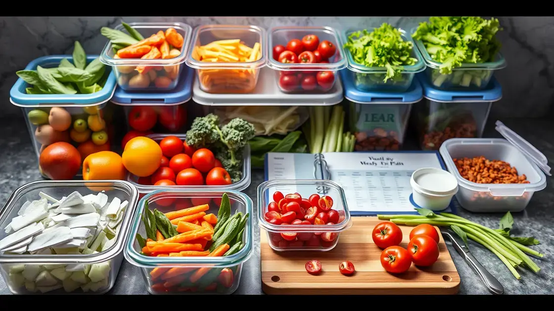 Planejamento eficaz de refeições