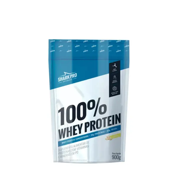 shark pro whey protein chocolate branco refil 900g